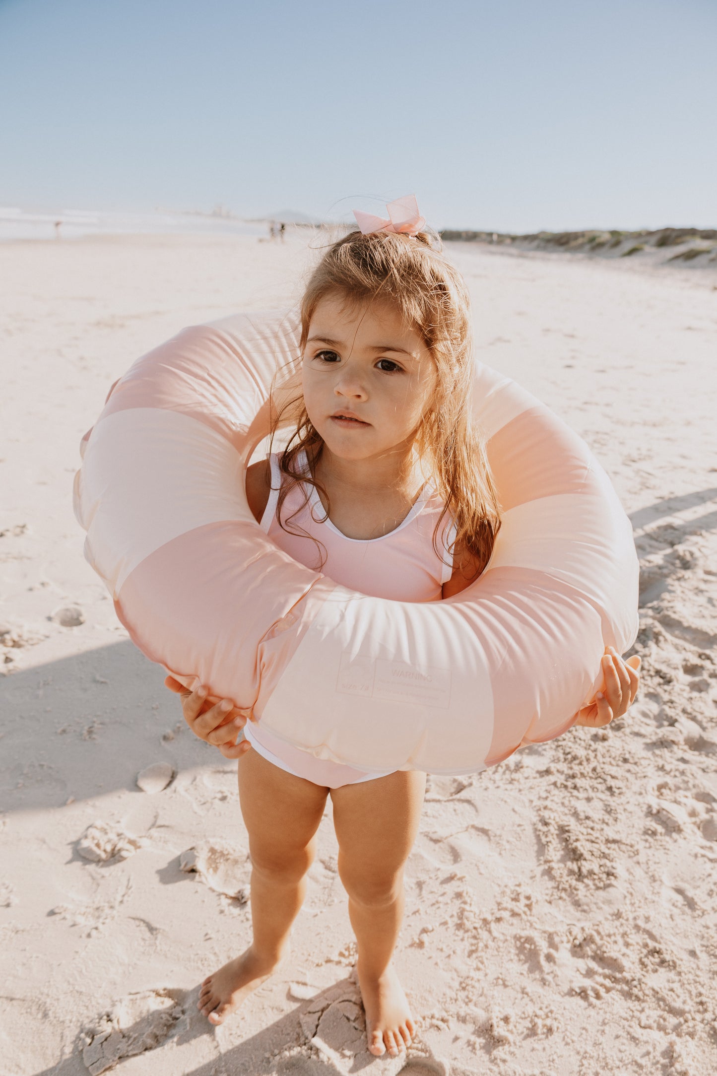 Pink & White Pool Float
