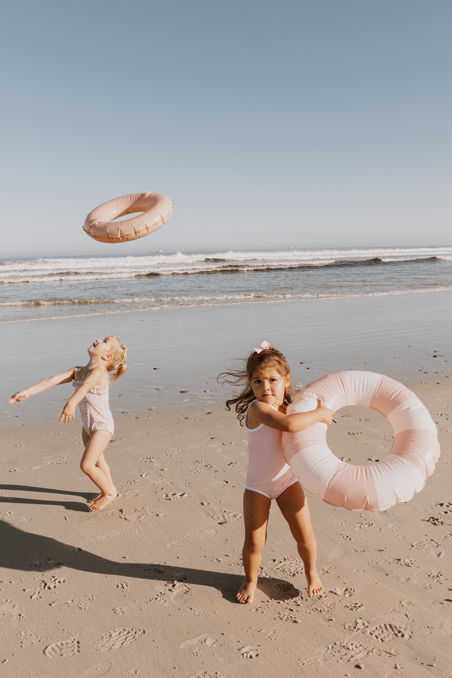 Pink & White Pool Float